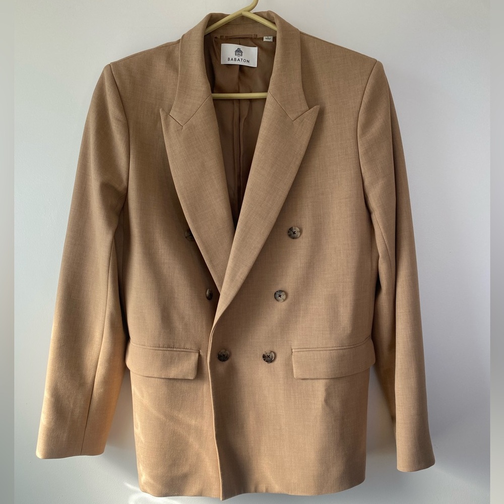 Aritizia Babaton Camel Blazer with Pant suit